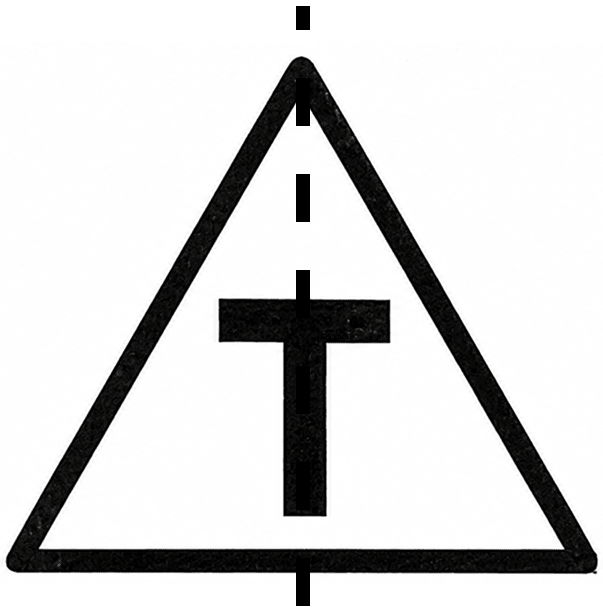 Draw the line (or lines) of symmetry, if any, of the following road signs and count their number. Symmetry, ML Aggarwal Understanding Mathematics Solutions ICSE Class 6.