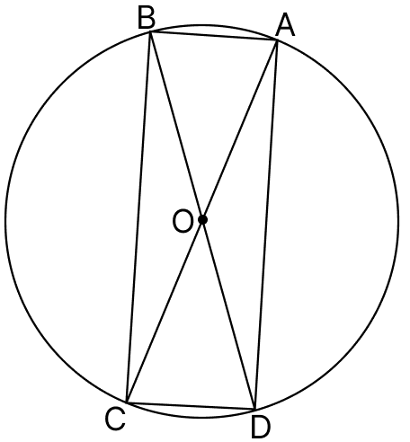 Draw a circle and any two of its (non-perpendicular) diameters. If you join the ends of these diameters, what is the figure obtained? What figure is obtained if the diameters are perpendicular to each other. Practical Geometry (Constructions), ML Aggarwal Understanding Mathematics Solutions ICSE Class 6.