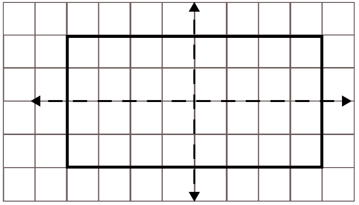 On a squared paper, sketch the following. Symmetry, ML Aggarwal Understanding Mathematics Solutions ICSE Class 6.