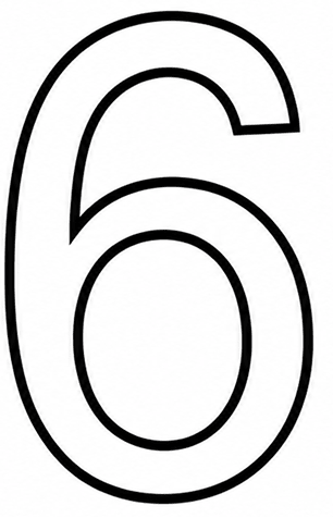 Draw the line (or lines) of symmetry, if any, of the following numeral and count their number. Symmetry, ML Aggarwal Understanding Mathematics Solutions ICSE Class 6.