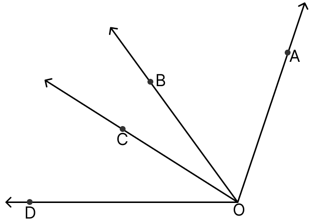 In context of the adjoining figure, state whether the following statements are true (T) or false (F): Basic Geometrical Concepts, ML Aggarwal Understanding Mathematics Solutions ICSE Class 6.