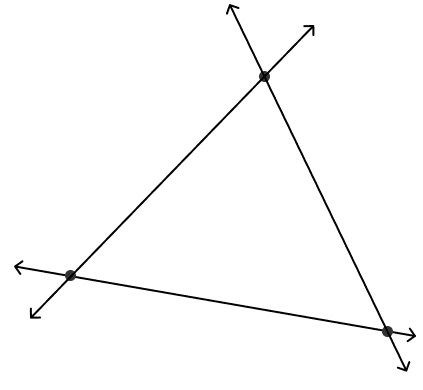 The maximum number of points of intersection of three lines drawn in a plane is. Basic Geometrical Concepts, ML Aggarwal Understanding Mathematics Solutions ICSE Class 6.