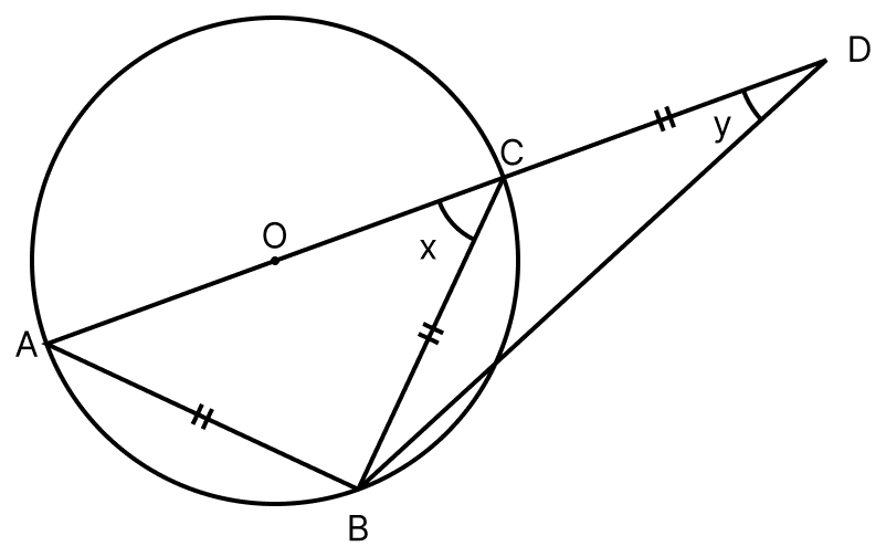 In the following figure, O is the centre of the circle. Find the size of lettered angles:. Circles, ML Aggarwal Understanding Mathematics Solutions ICSE Class 8