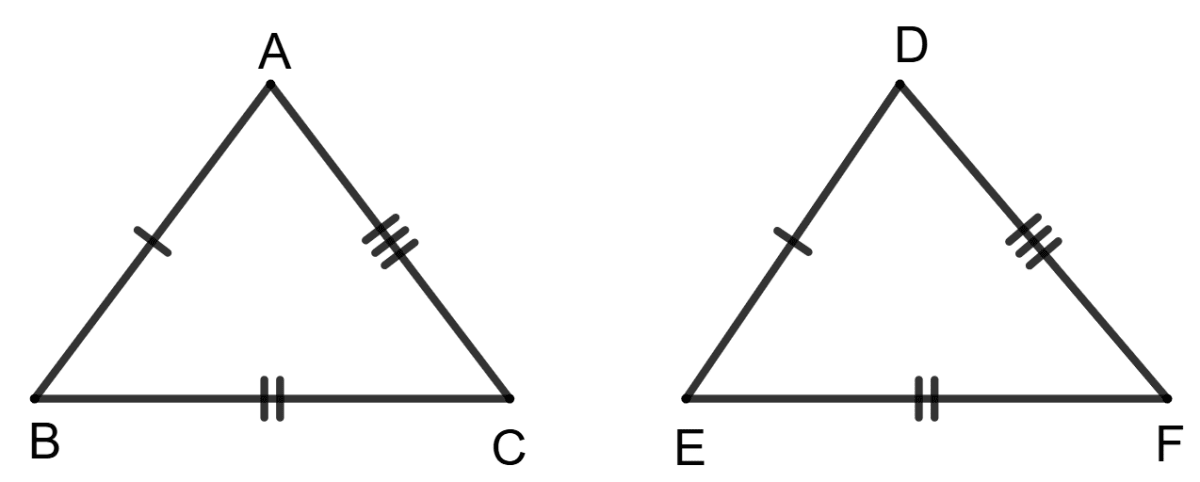 If two triangles are congruent to each other then the ratio of corresponding side is 1 : 1. Reason : Two triangles are congruent if and only if they have same shape and size. Assertion (A) is true, Reason (R) is false. 2. Assertion (A) is false, Reason (R) is true. 3. Both Assertion (A) and Reason (R) are true, and Reason (R) is the correct reason for Assertion (A).4. Both Assertion (A) and Reason (R) are true, but Reason (R) is not the correct reason (or explanation) for Assertion (A). Simultaneous Linear Equations, ML Aggarwal Understanding Mathematics Solutions ICSE Class 9.