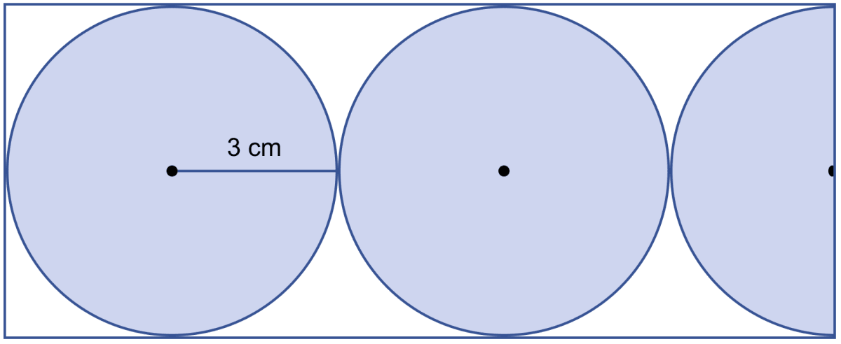 In the figure, find the area of the unshaded portion within the rectangle. Mensuration, ML Aggarwal Understanding Mathematics Solutions ICSE Class 9.