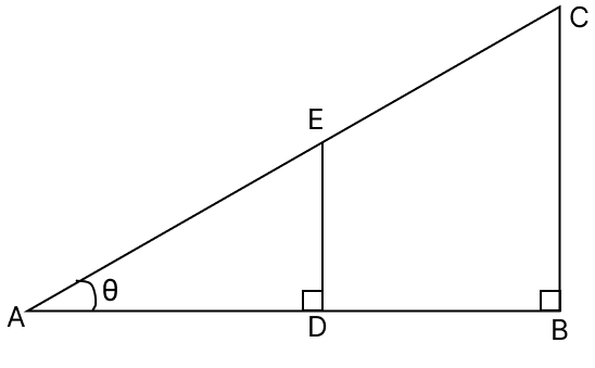In the figure (1) given below, use trigonometry,: Trigonometrical Ratios, ML Aggarwal Understanding Mathematics Solutions ICSE Class 9.