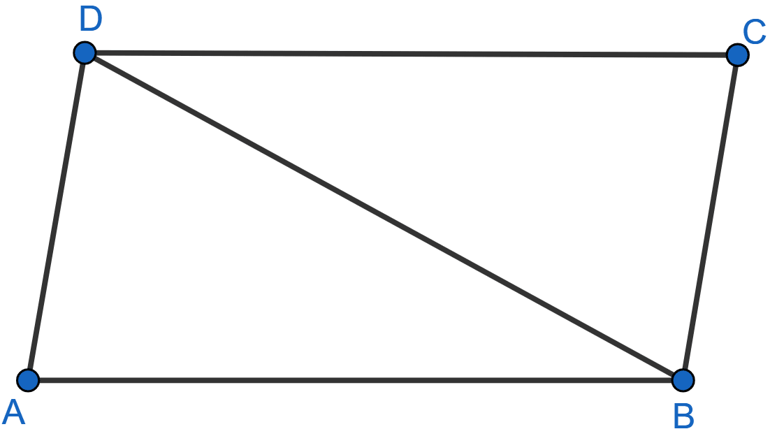 In the adjoining figure, AB = DC and AB || DC. Prove that AD = BC. Triangles, ML Aggarwal Understanding Mathematics Solutions ICSE Class 9.