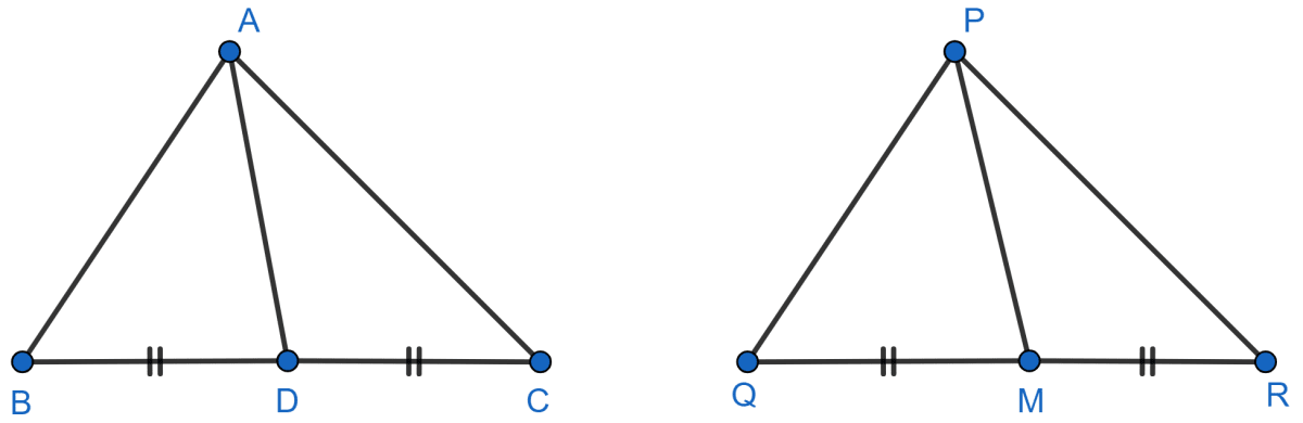 If AD and PM are medians of triangles ABC and PQR, respectively where Δ ABC ~ Δ PQR, prove that AB/PQ = AD/PM. NCERT Class 10 Mathematics CBSE Solutions.