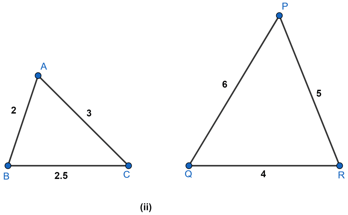 State which pairs of triangles are similar. Write the similarity criterion used by you for answering the question and also write the pairs of similar triangles in the symbolic form : NCERT Class 10 Mathematics CBSE Solutions.