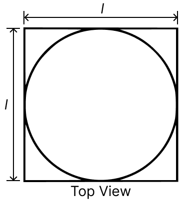 A hemispherical depression is cut out from one face of a cubical wooden block such that the diameter l of the hemisphere is equal to the edge of the cube. Determine the surface area of the remaining solid. NCERT Class 10 Mathematics CBSE Solutions.