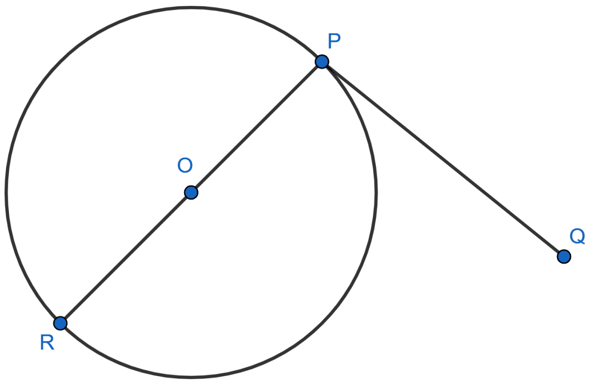 Prove that the perpendicular at the point of contact to the tangent to a circle passes
through the centre. NCERT Class 10 Mathematics CBSE Solutions.