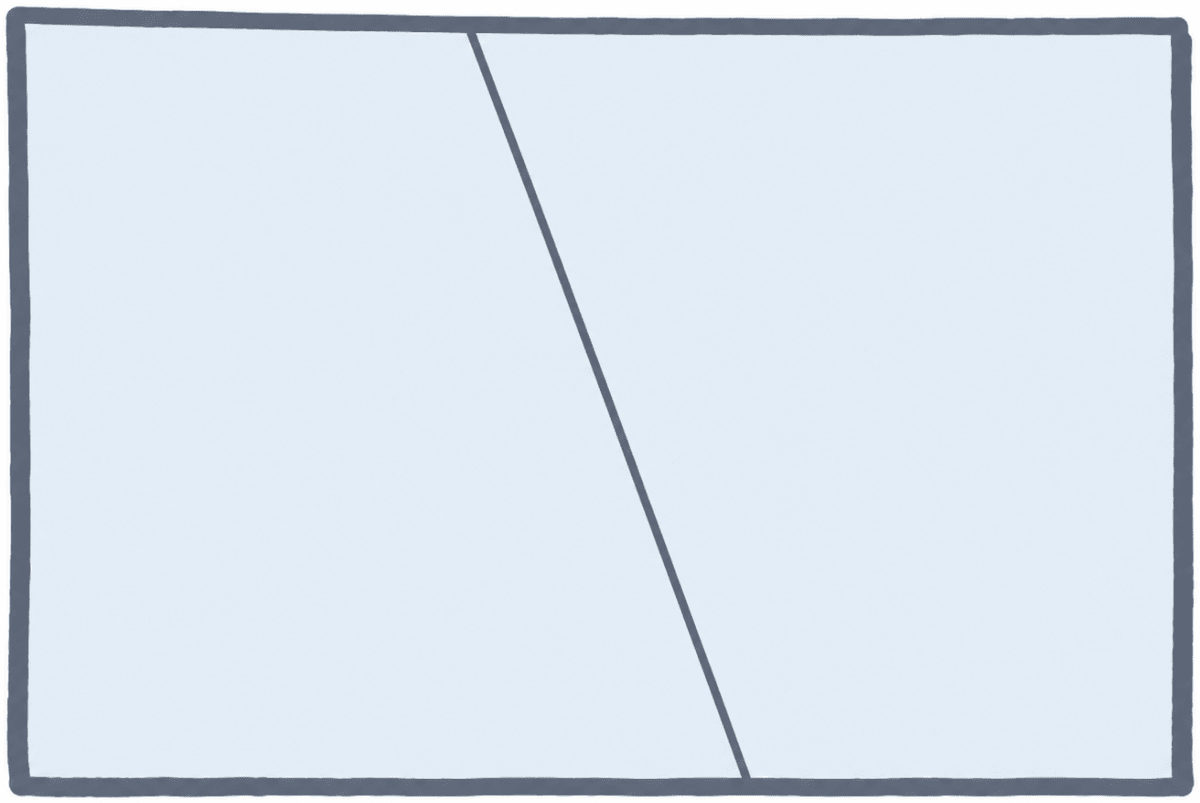 Fold a rectangular sheet of paper, then draw a line along the fold created. Name and compare the angles formed between the fold and the sides of the paper. Make different angles by folding a rectangular sheet of paper and compare the angles. Which is the largest and smallest angle you made? Lines & Angles, NCERT Class 6 Ganita Prakash Mathematics CBSE Solutions.
