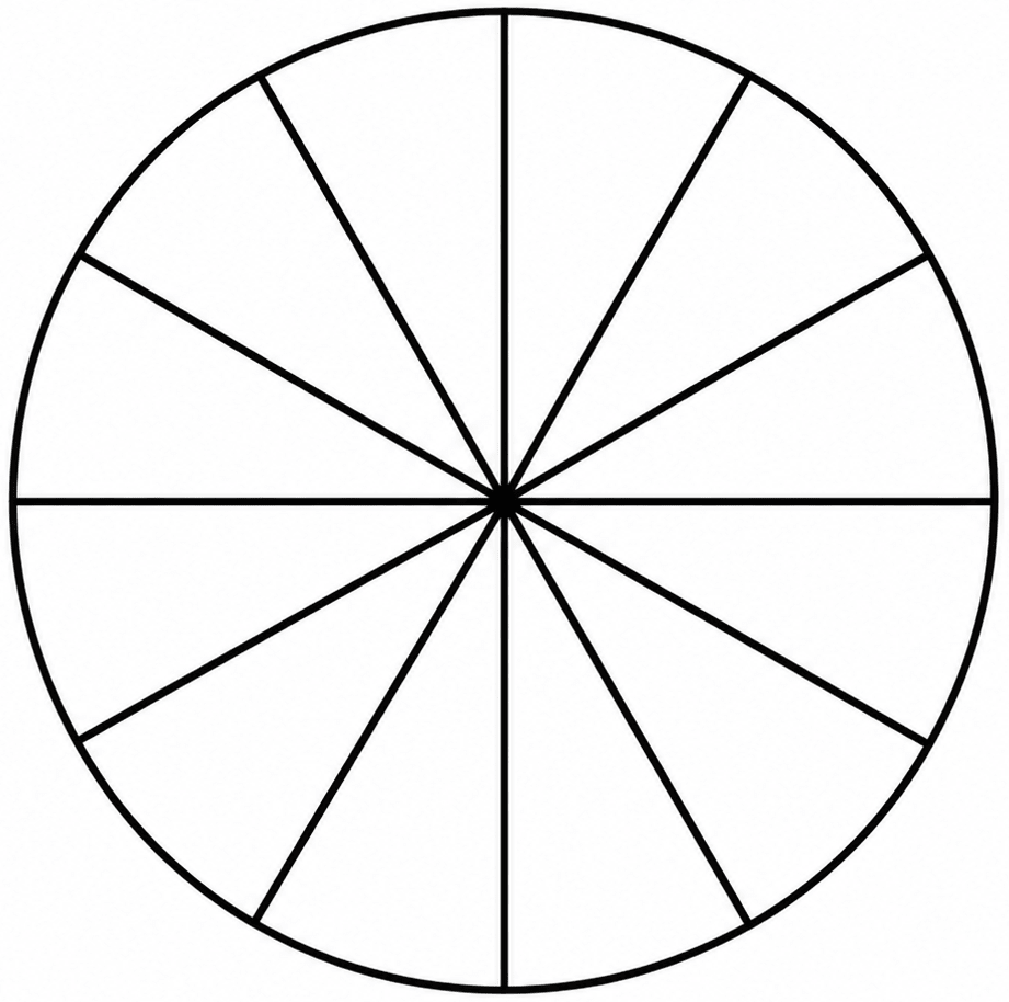 Colour the sectors of the circle below so that the figure has. Symmetry, NCERT Class 6 Ganita Prakash Mathematics CBSE Solutions.