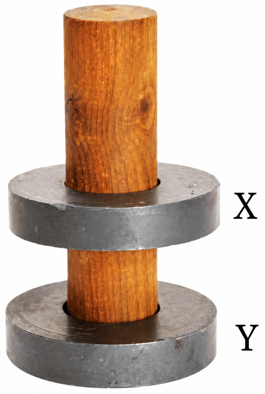 Two ring magnets X and Y are arranged as shown in Fig. 4.16. It is observed that the magnet X does not move down further. What could be the possible reason? Suggest a way to bring the magnet X in contact with magnet Y, without pushing either of the magnets. Exploring Magnets, NCERT Class 6 Curiosity Science CBSE Solutions.