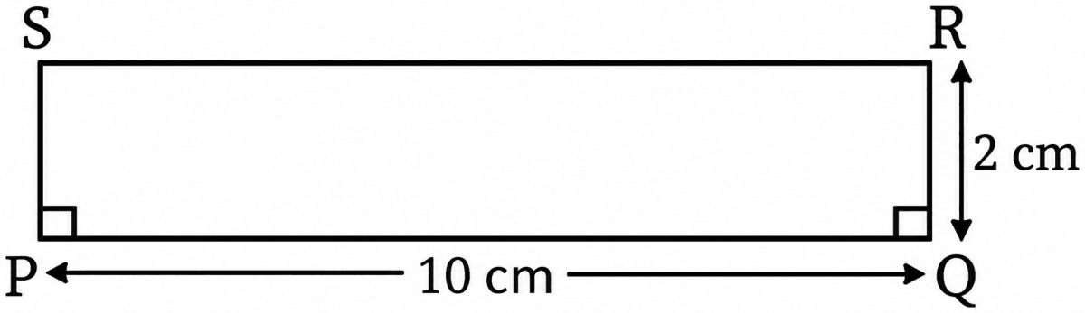 Draw a rectangle of sides 2 cm and 10 cm. After drawing, check if it satisfies both the rectangle properties. Playing with Constructions, NCERT Class 6 Ganita Prakash Mathematics CBSE Solutions.