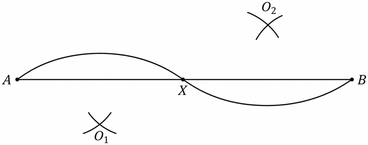 Try to recreate the figure where the waves are smaller than a half circle (as appearing in the neck of the figure, A Person). The challenge here is to get both the waves to be identical. This may be tricky! Playing with Constructions, NCERT Class 6 Ganita Prakash Mathematics CBSE Solutions.
