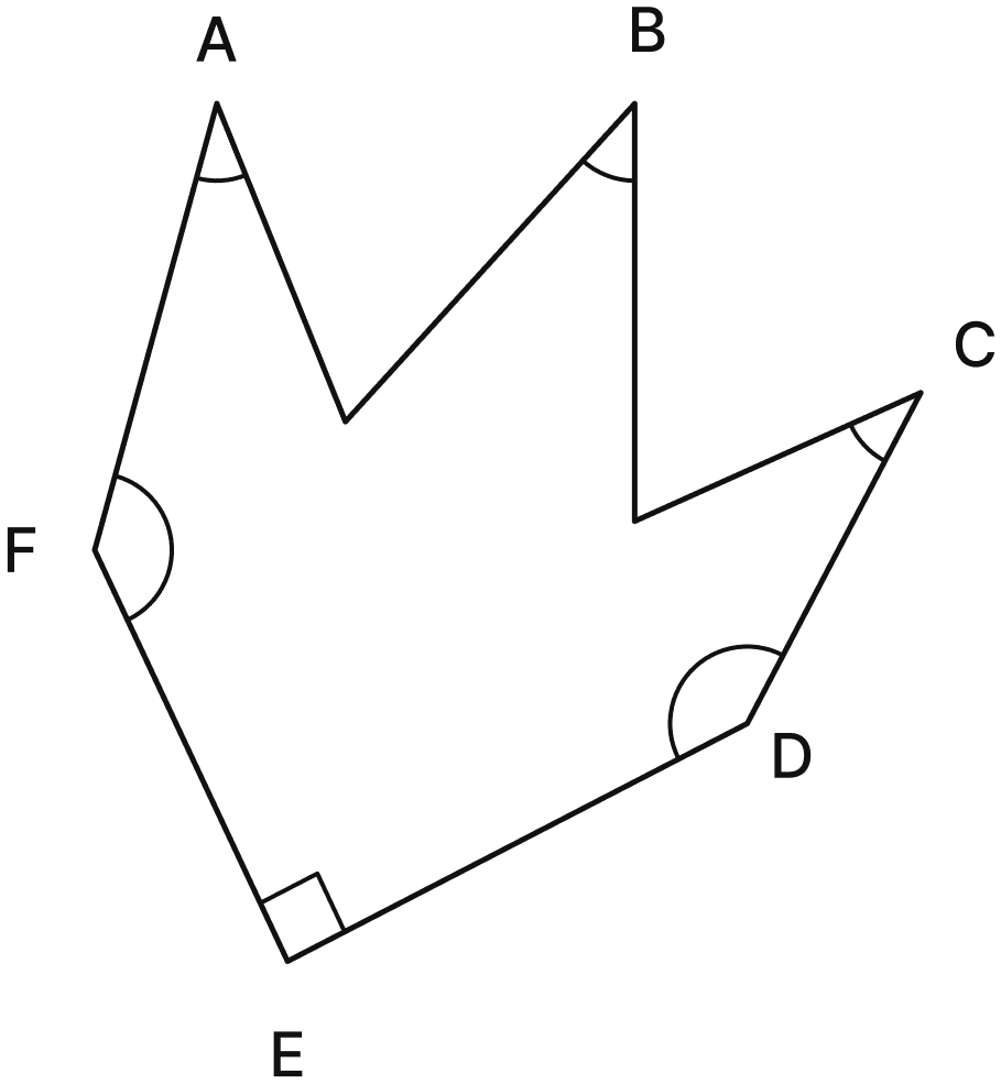 Make any figure with three acute angles, one right angle and two obtuse angles. Lines & Angles, NCERT Class 6 Ganita Prakash Mathematics CBSE Solutions.
