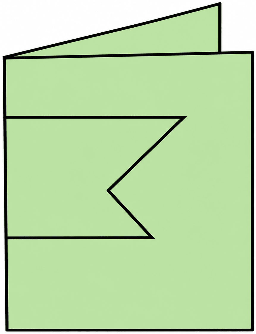 After each of the following cuts, predict the shape of the hole when the paper is opened. After you have made your prediction, make the cutouts and verify your answer. Symmetry, NCERT Class 6 Ganita Prakash Mathematics CBSE Solutions.