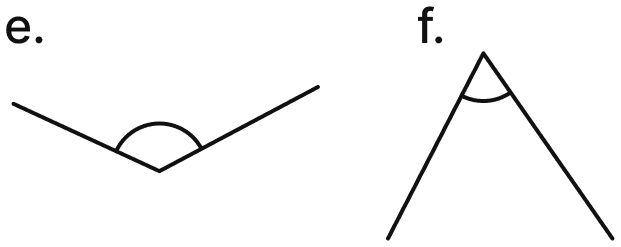 Measure and write the degree measures for each of the following angles:. Lines & Angles, NCERT Class 6 Ganita Prakash Mathematics CBSE Solutions.
