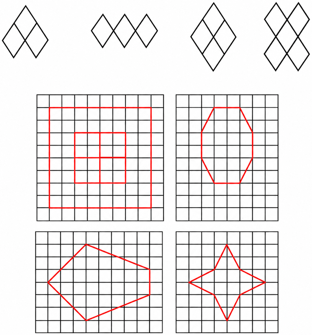 Trace each figure and draw the lines of symmetry, if any:. Symmetry, NCERT Class 6 Ganita Prakash Mathematics CBSE Solutions.