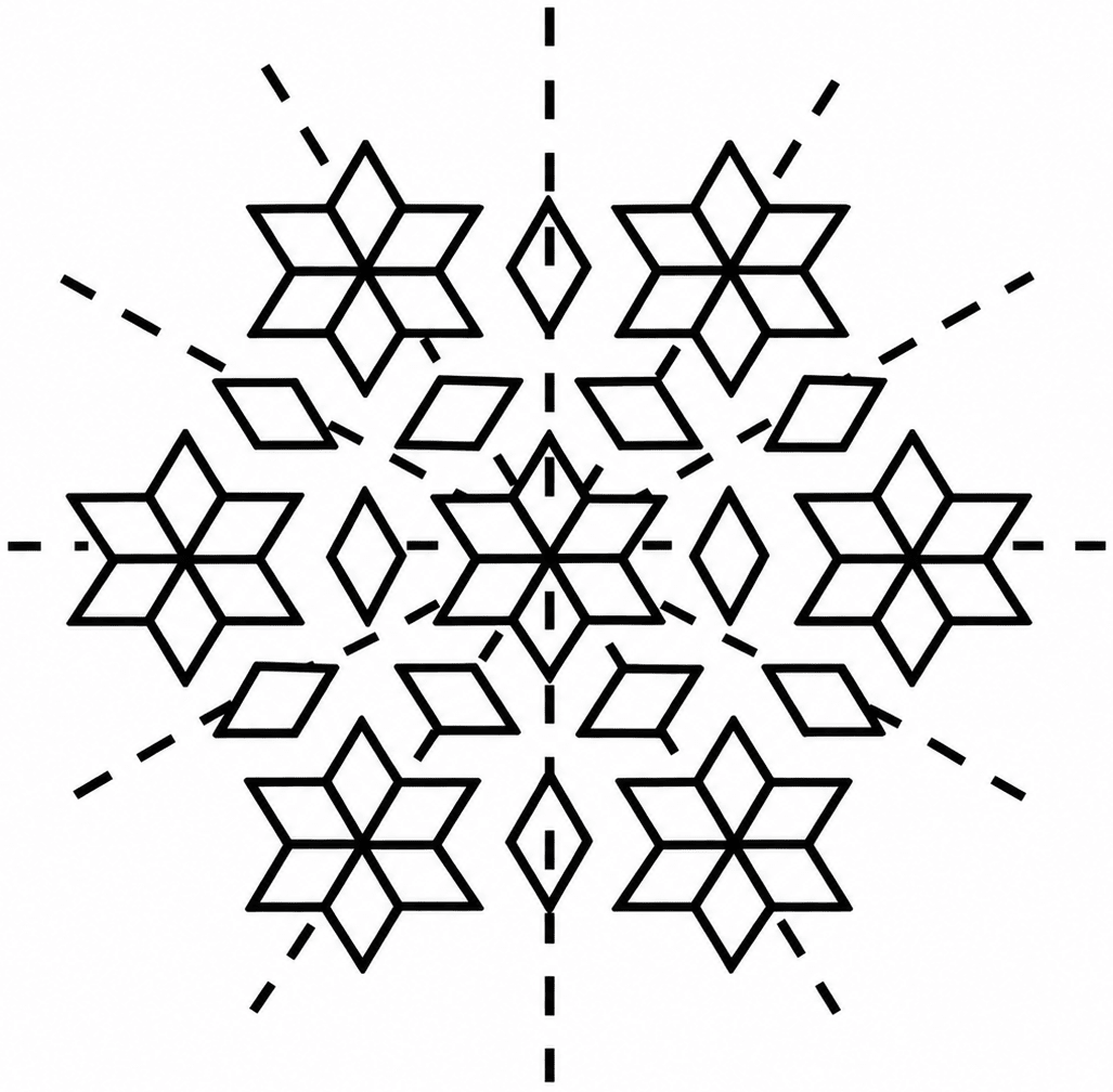 Find the lines of symmetry for the *kolam* below. Symmetry, NCERT Class 6 Ganita Prakash Mathematics CBSE Solutions.