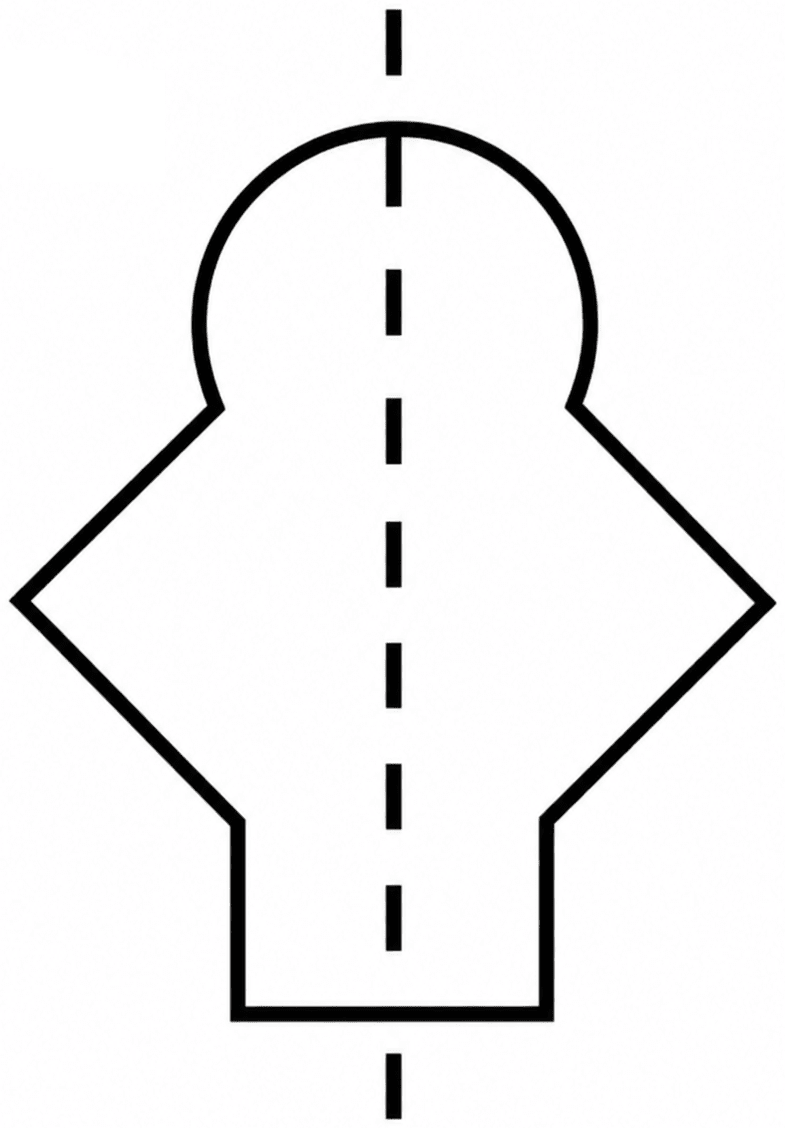 Draw the following. In each case, the figure should contain at least one curved boundary. Symmetry, NCERT Class 6 Ganita Prakash Mathematics CBSE Solutions.