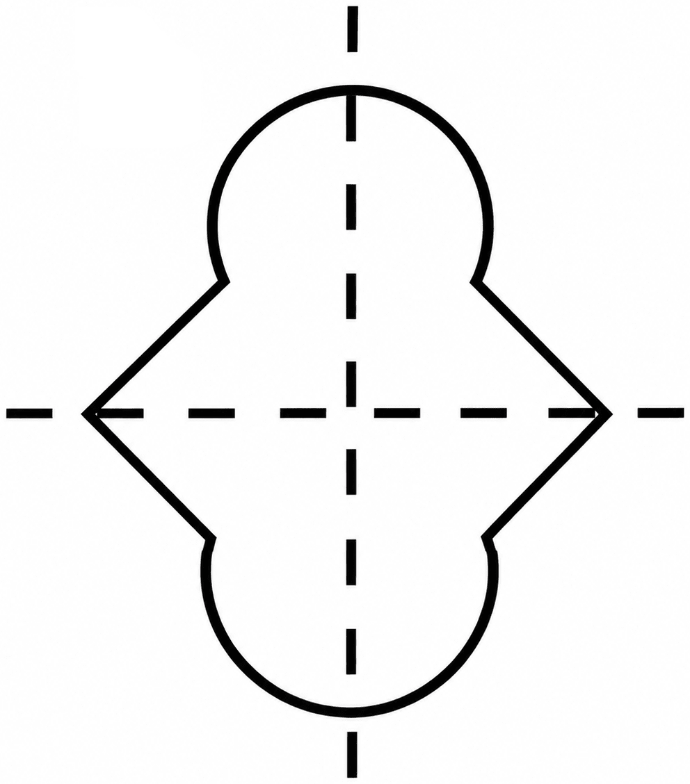 Draw the following. In each case, the figure should contain at least one curved boundary. Symmetry, NCERT Class 6 Ganita Prakash Mathematics CBSE Solutions.