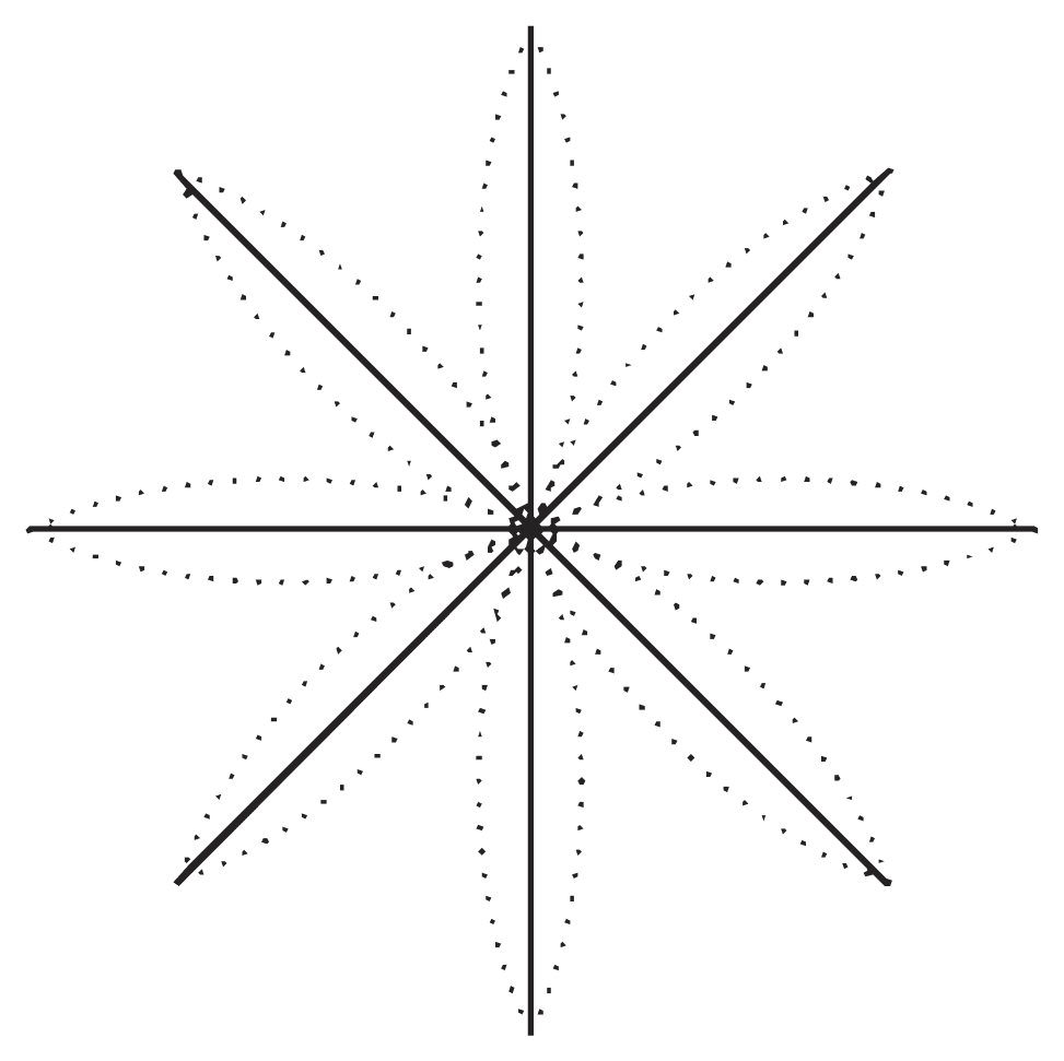 How do we construct this figure? The supporting lines for this figure will look like this. Construction & Tiling, NCERT Class 7 Ganita Prakash Mathematics CBSE Solutions.