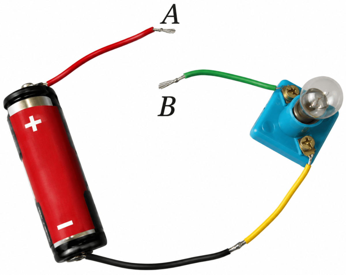 Observe Fig. 3.16. With which material connected between the ends A and B, the lamp will not glow? Electricity: Circuits and their Components, NCERT Class 7 Science CBSE Solutions.
