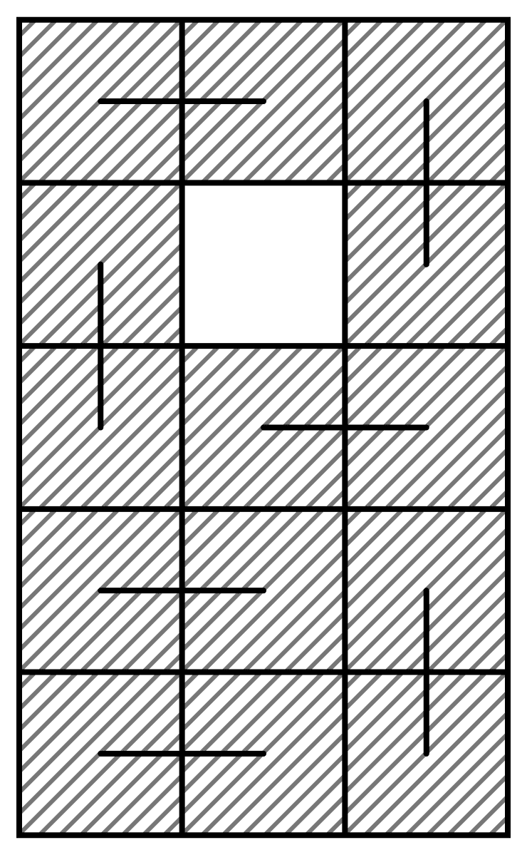 Is the following region tileable with 2 × 1 tiles? Construction & Tiling, NCERT Class 7 Ganita Prakash Mathematics CBSE Solutions.