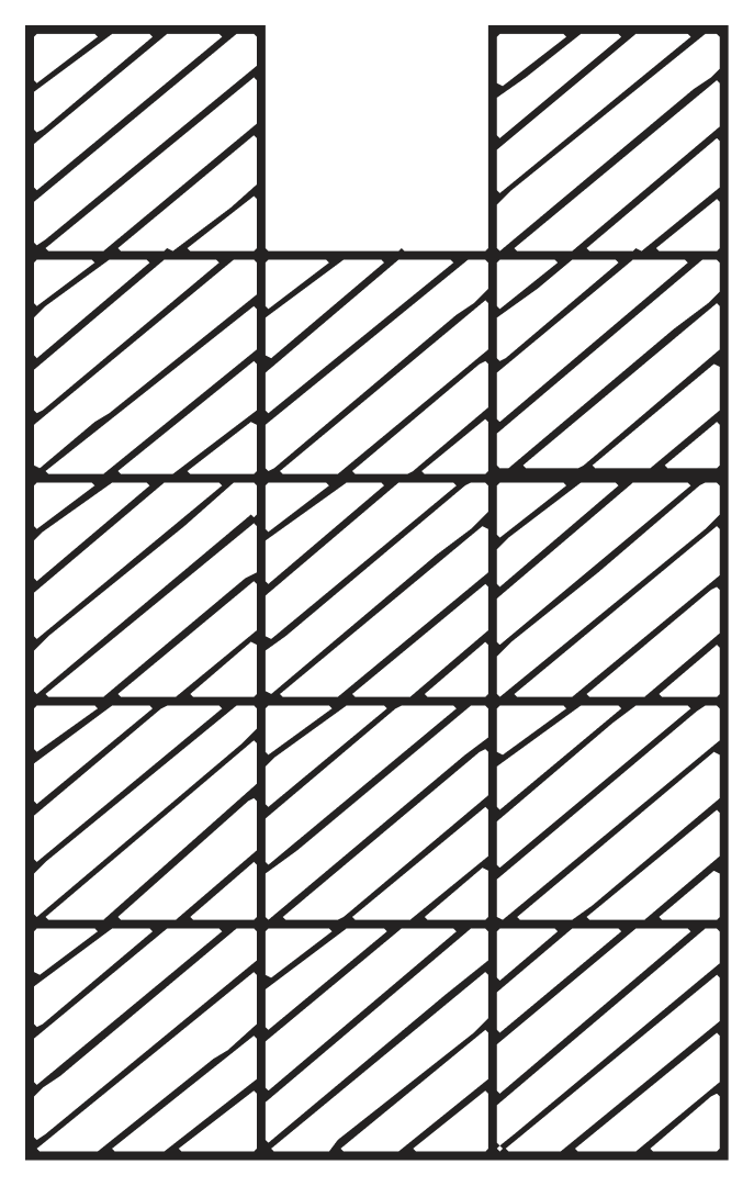 What about this one? Were you able to tile this? How can we be sure that this is not tileable? Construction & Tiling, NCERT Class 7 Ganita Prakash Mathematics CBSE Solutions.