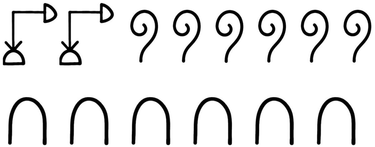 Represent the following numbers in the Egyptian system: 10458, 1023, 2660, 784, 1111, 70707. A story of Numbers, NCERT Class 8 Ganita Prakash Mathematics CBSE Solutions.