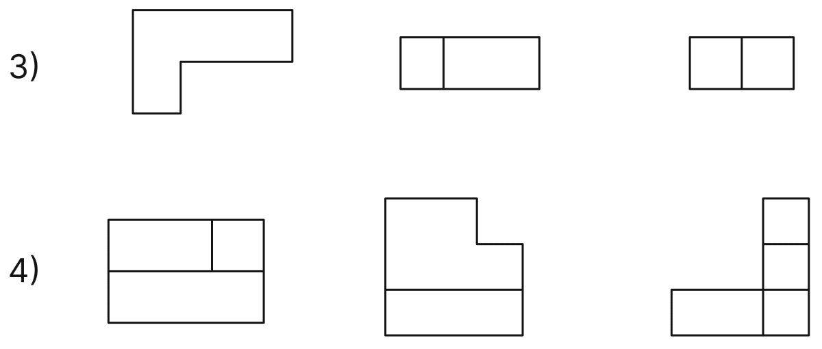 Draw the top view, front view and the side view of each of the following combinations of identical cubes. Exploring Some Geometric Themes, NCERT Class 8 Ganita Prakash Mathematics CBSE Solutions.