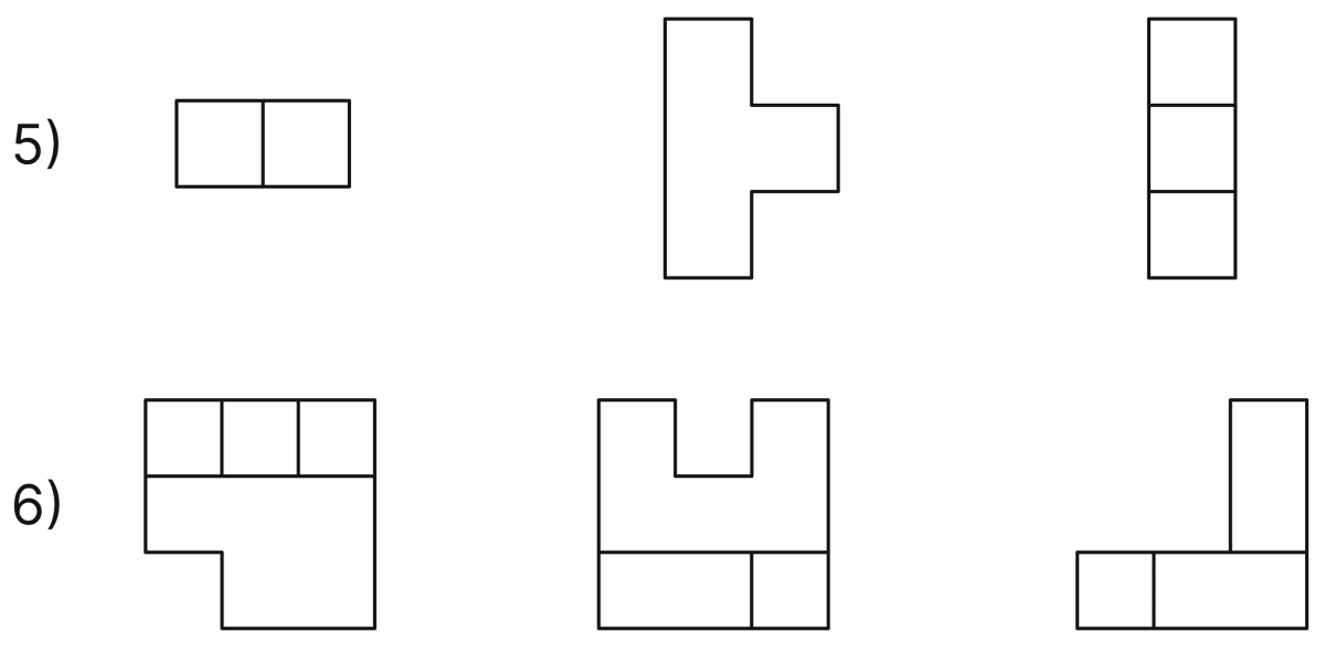 Draw the top view, front view and the side view of each of the following combinations of identical cubes. Exploring Some Geometric Themes, NCERT Class 8 Ganita Prakash Mathematics CBSE Solutions.
