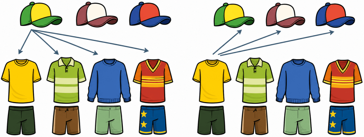 Estu has 4 dresses and 3 caps. How many different ways can Estu combine the dresses and caps. Power Play, NCERT Class 8 Ganita Prakash Mathematics CBSE Solutions.