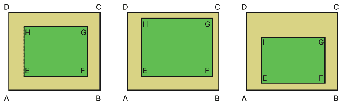 The figure shows a path (the shaded portion) laid around a rectangular park EFGH. Area, NCERT Class 8 Ganita Prakash Mathematics CBSE Solutions.