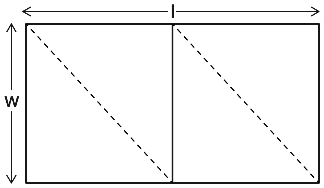 Give a method to convert a rectangle into a rhombus of equal area using dissection. Area, NCERT Class 8 Ganita Prakash Mathematics CBSE Solutions.