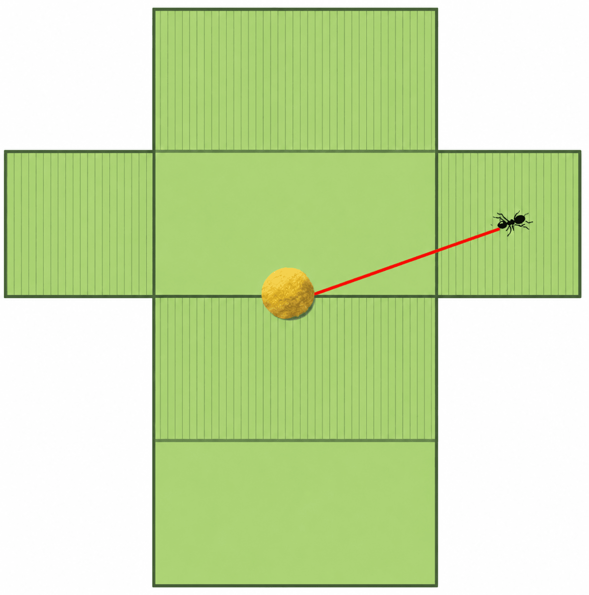 What about in the following case, where the laddu is at the centre of an edge? Area, NCERT Class 8 Ganita Prakash Mathematics CBSE Solutions.