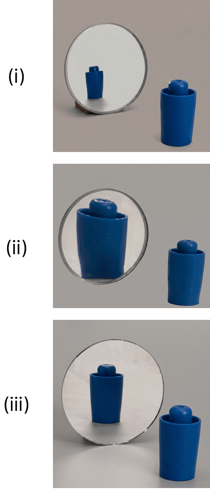 In Fig. 10.23, the cap of a sketch pen is placed in front of three types of mirrors. Light: Mirrors and Lenses, NCERT Class 8 Science CBSE Solutions.