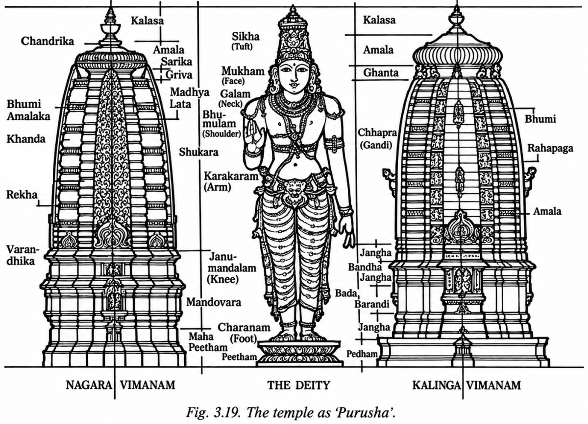 Indias classical temples come in distinct regional styles. For instance, note the pyramidal shape of Bṛihadīśhvara Temples *vimāna* and compare with the shapes in Fig. 3.19. Revisit the pictures of the Angkor Wat and Kandāriyā Mahādeva Temples and note the chief differences you can observe. A Journey Through Indian Architecture, CBSE Class 8th NCERT Social Science Solutions.