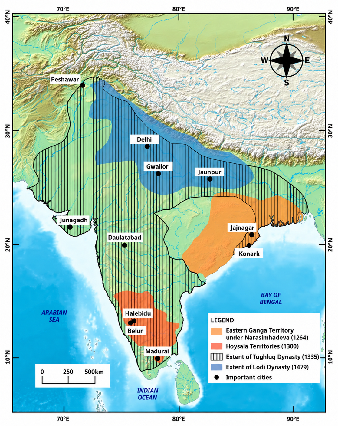 Compare the maps in Figs. 2.3, 2.12 and 2.16. What differences do you notice? What is the reshaping that has occurred? Reshaping India's Political Map, CBSE Class 8th NCERT Social Science Solutions.