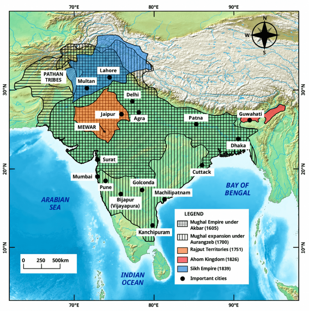 Compare the maps in Figs. 2.3, 2.12 and 2.16. What differences do you notice? What is the reshaping that has occurred? Reshaping India's Political Map, CBSE Class 8th NCERT Social Science Solutions.