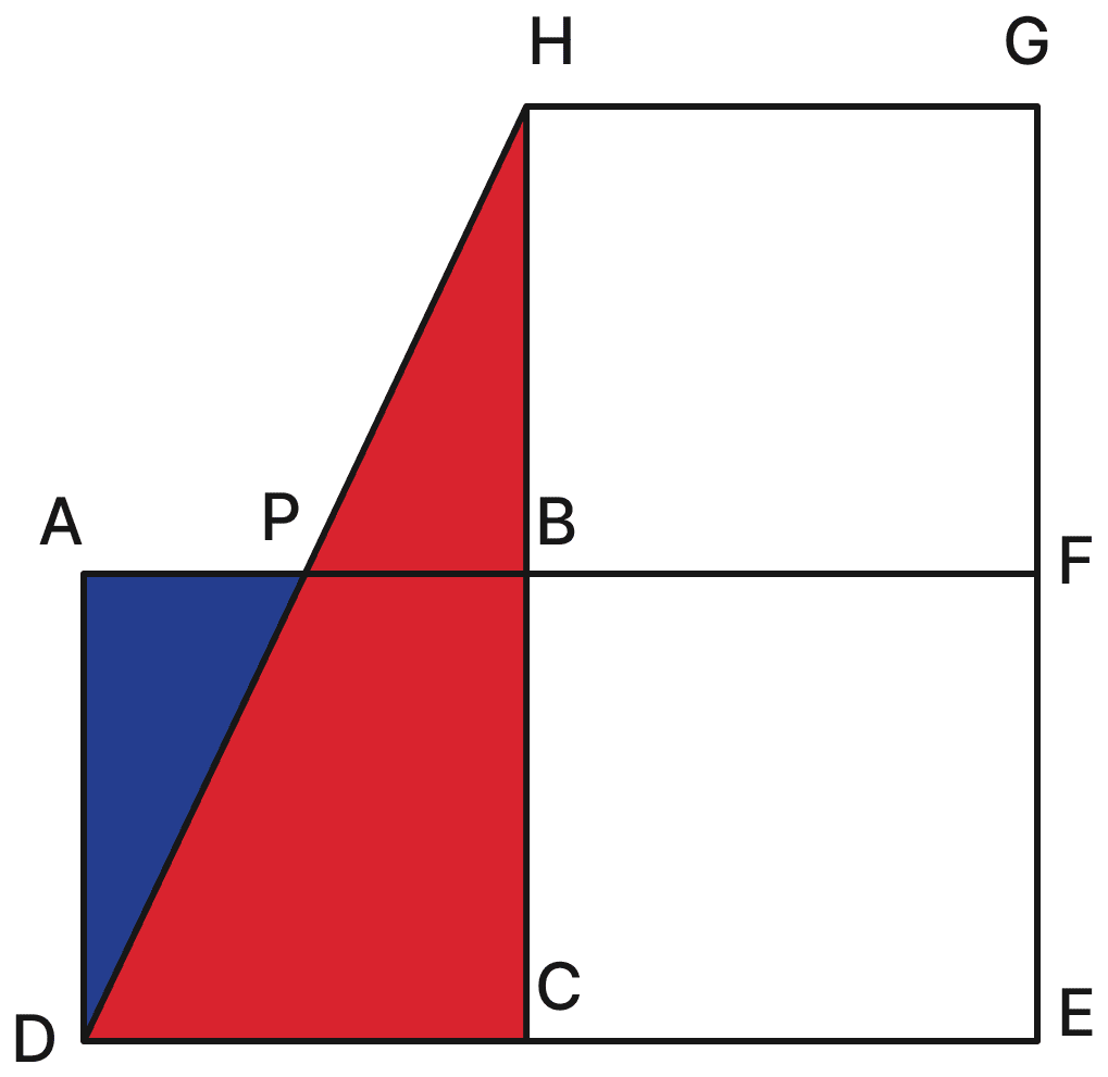 ABCD, BCEF, and BFGH are identical squares. Area, NCERT Class 8 Ganita Prakash Mathematics CBSE Solutions.