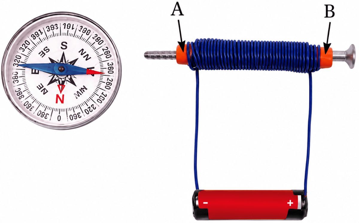 Look at Fig. 4.4a. If the compass placed near the coil deflects: (i) Draw an arrow on the diagram to show the path of the electric current. (ii) Explain why the compass needle moves when current flows. (iii) Predict what would happen to the deflection if you reverse the battery terminals. NCERT Class 8 Science CBSE Solutions.