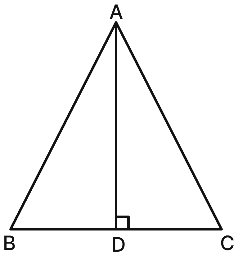 [Śulba-Sūtras] An isosceles triangle can be converted into a rectangle by dissection in a simpler way. Can you find out how to do it? [Hint: Show that triangles ∆ADB and ∆ADC can be made into halves of a rectangle. Figure out how they should be assembled to get a rectangle. Use cut-outs if necessary.]. Area, NCERT Class 8 Ganita Prakash Mathematics CBSE Solutions.