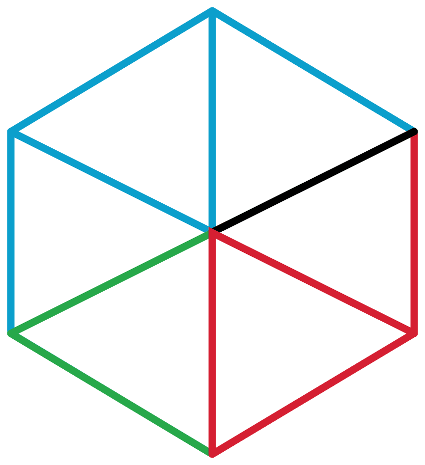 A regular hexagon is divided into a trapezium, an equilateral triangle, and a rhombus, as shown. Find the ratio of their areas. Area, NCERT Class 8 Ganita Prakash Mathematics CBSE Solutions.