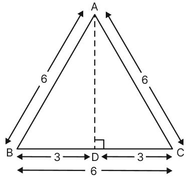 Find the area of an equilateral triangle with sidelength 6 units. [Hint: Show that an altitude bisects the opposite side. Use this to find the height.]. The Baudhayana - Pythagoras Theorem, NCERT Class 8 Ganita Prakash Mathematics CBSE Solutions.