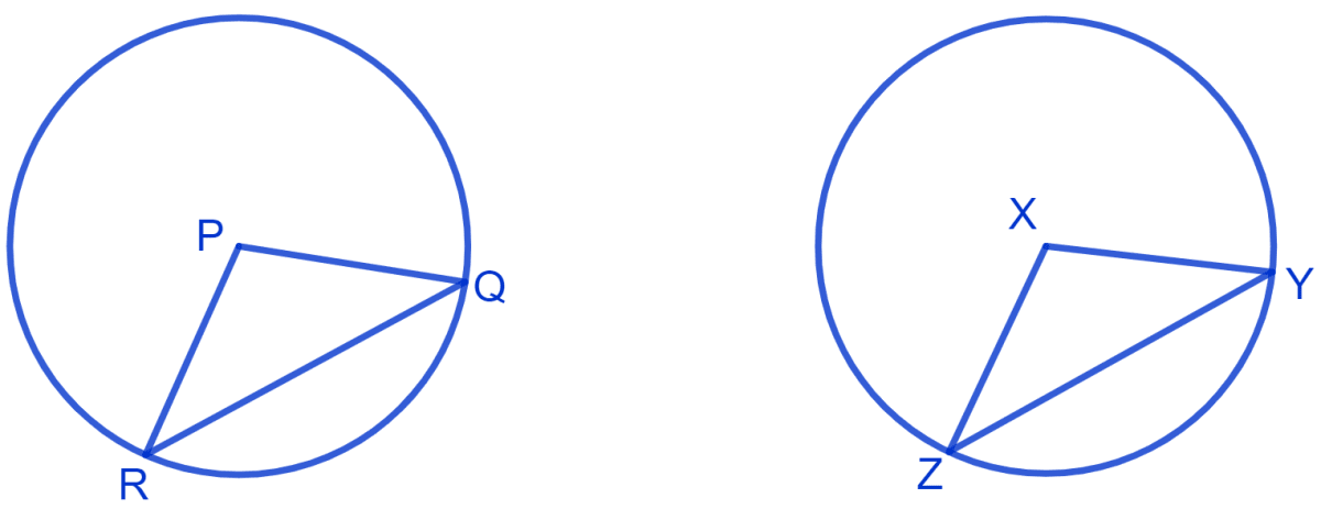 Recall that two circles are congruent if they have the same radii. Prove that equal chords of congruent circles subtend equal angles at their centres. NCERT Class 9 Mathematics CBSE Solutions.