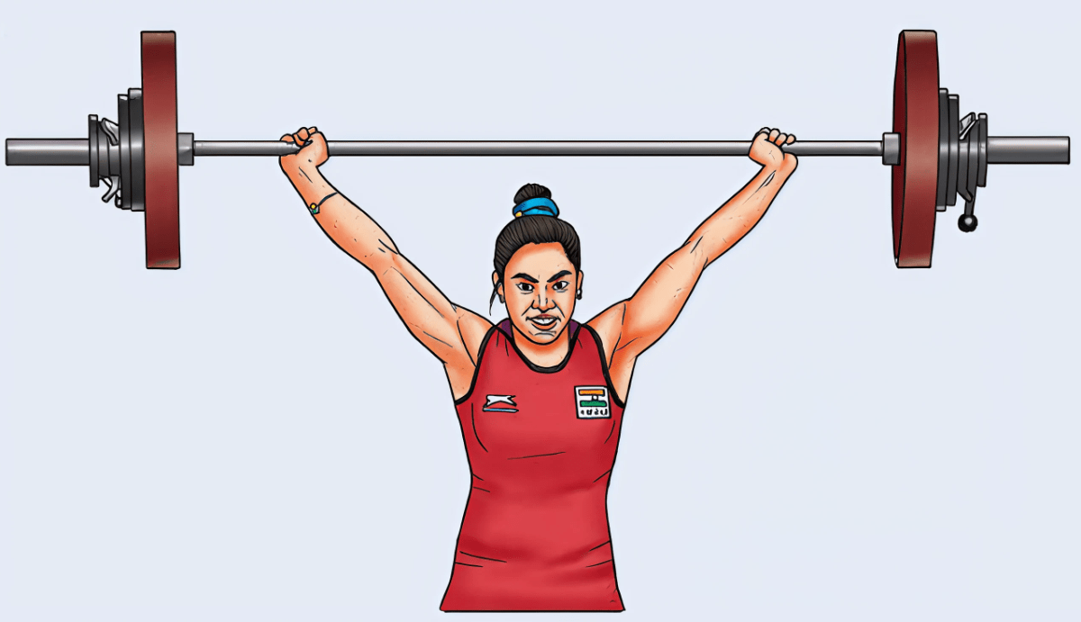 A weightlifter lifts a barbell (Fig. 6.8). List two forces that are acting on the barbell. Are these forces balanced if the weightlifter keeps the barbell steady? How Forces Affect
Motion, NCERT Class 9 Science CBSE Solutions.