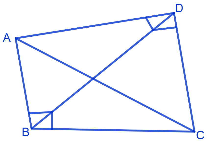 ABC and ADC are two right triangles with common hypotenuse AC. Prove that ∠CAD = ∠CBD. NCERT Class 9 Mathematics CBSE Solutions.